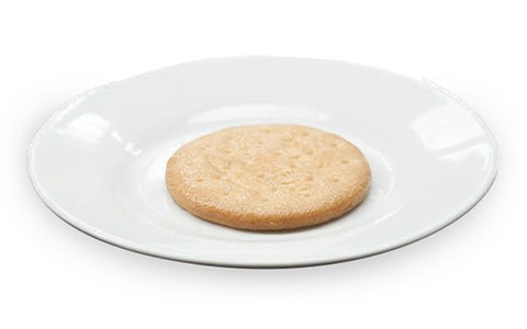 Biscuit On White Plate