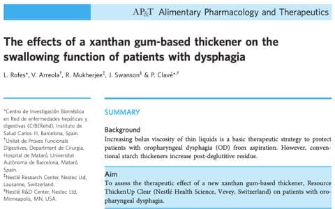The Effects Of Xantham Gum-Based Thickner Title
