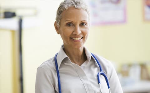 Portrait Image Of Female Doctor