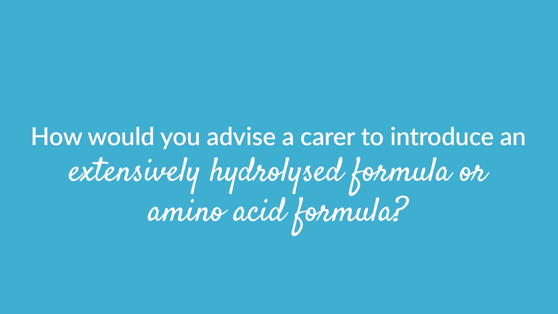 Carer Introudction Of Hydrolysed Formula Banner