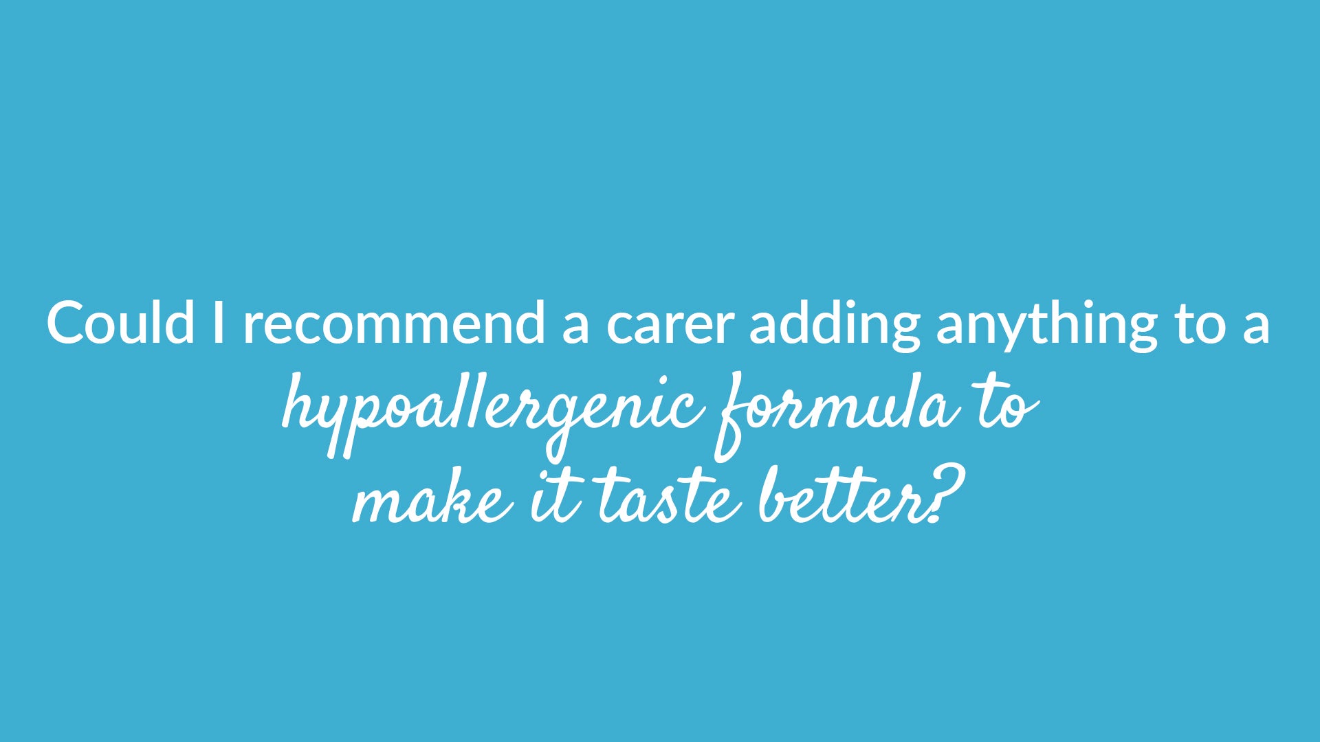 Can A Hypoallergenic Powder Taste Better Banner