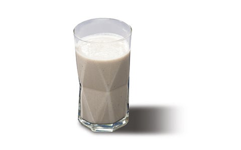 Smoothie In Glass On White Background