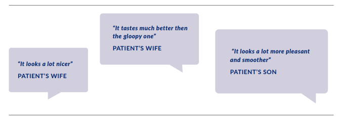 Patient and relative feedback