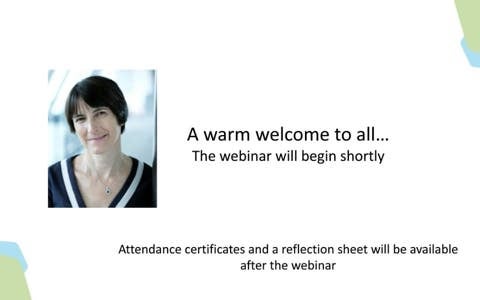 Webinar Will Begin Shortly Welcome Statement