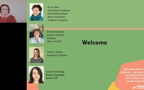 Blended Diets Welcome Page