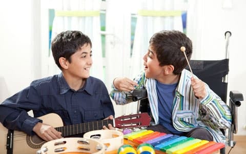 Young Boys Interacting With One Another